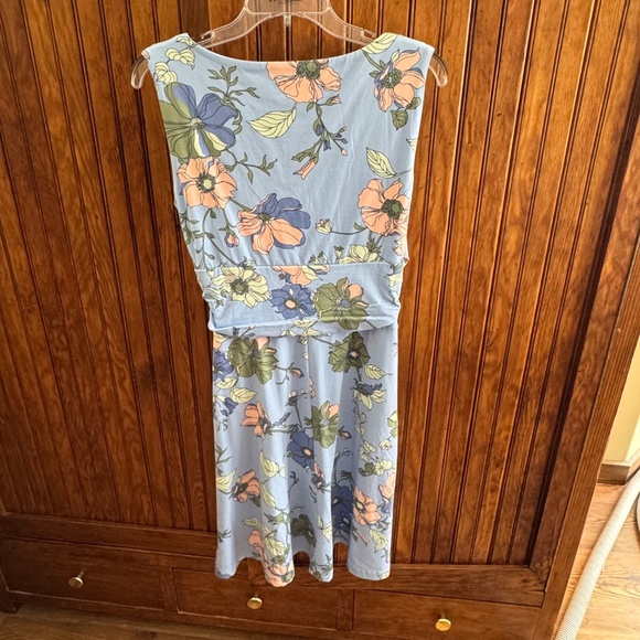 Lands End beautiful Summer Dress Size Small cotton Mix - Picture 2 of 3